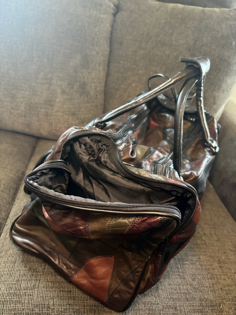 1 NWT Brown/ 1 NWOT Black Leather Weekender Duffel Bag - Genuine Leather
